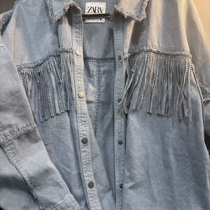 Western light denim jacket